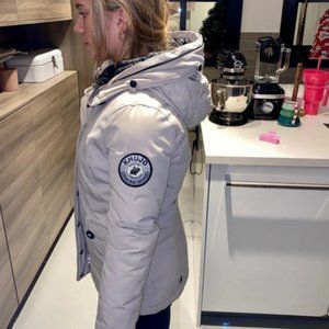 Khujo winter coat white/light pink